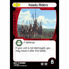 Star Wars Pocketmodel Ground Assault Kaadu Riders Card