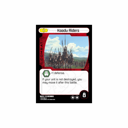 Star Wars Pocketmodel Ground Assault Kaadu Riders Card