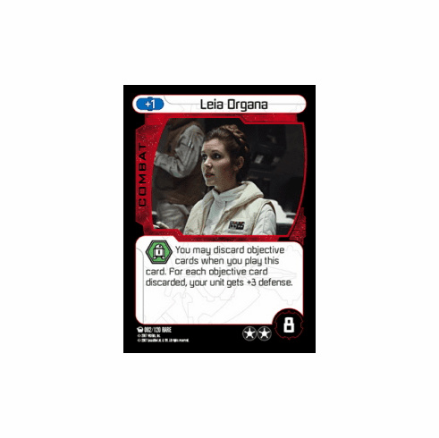 Star Wars Pocketmodel Ground Assault Leia Organa Card