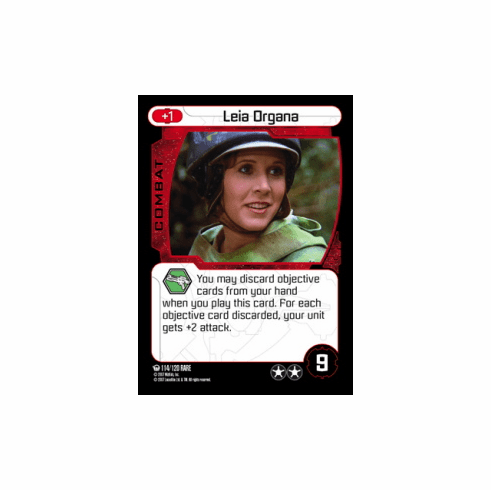 Star Wars Pocketmodel Ground Assault Leia Organa Card