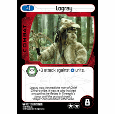 Star Wars Pocketmodel Ground Assault Logray Card
