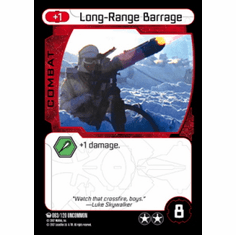 Star Wars Pocketmodel Ground Assault Long-Range Barrage Card