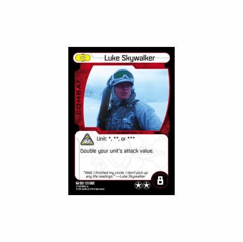 Star Wars Pocketmodel Ground Assault Luke Skywalker Card
