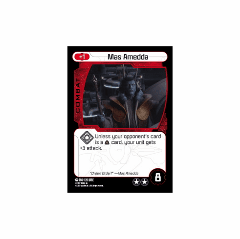 Star Wars Pocketmodel Ground Assault Mas Amedda Card