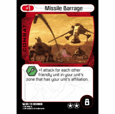 Star Wars Pocketmodel Ground Assault Missile Barrage Card