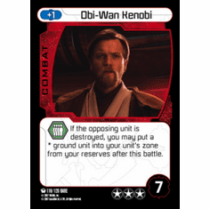 Star Wars Pocketmodel Ground Assault Obi-Wan Kenobi Card