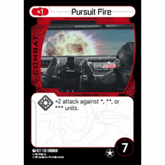 Star Wars Pocketmodel Ground Assault Pursuit Fire Card