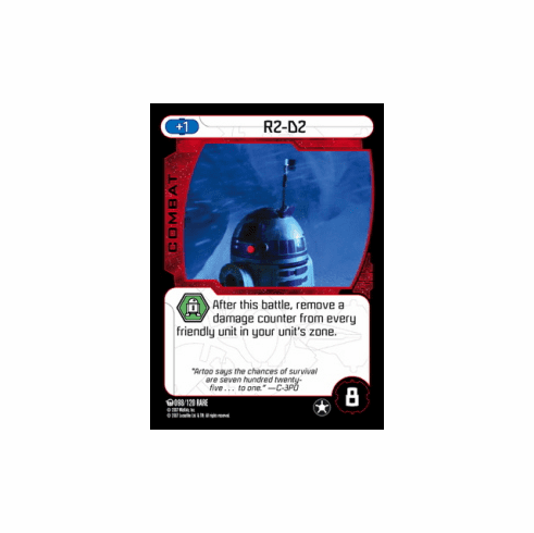 Star Wars Pocketmodel Ground Assault R2-D2 Card