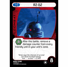 Star Wars Pocketmodel Ground Assault R2-D2 Card