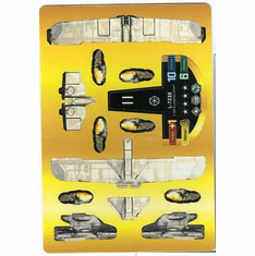 Star Wars Pocketmodel Ground Assault Rare Ship Card #34