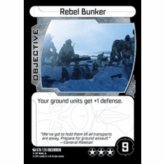 Star Wars Pocketmodel Ground Assault Rebel Bunker Card