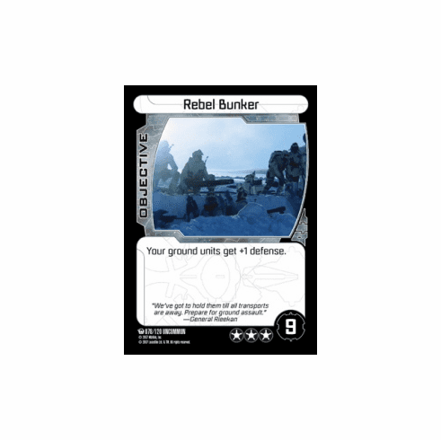 Star Wars Pocketmodel Ground Assault Rebel Bunker Card