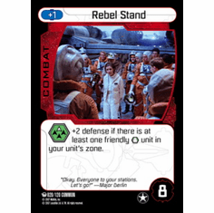 Star Wars Pocketmodel Ground Assault Rebel Stand Card