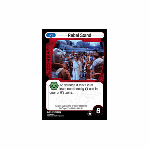 Star Wars Pocketmodel Ground Assault Rebel Stand Card