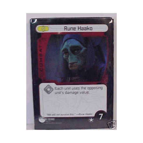 Star Wars Pocketmodel Ground Assault Rune Haako Promo Foil Card