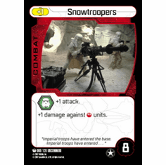 Star Wars Pocketmodel Ground Assault Snowtroopers Card