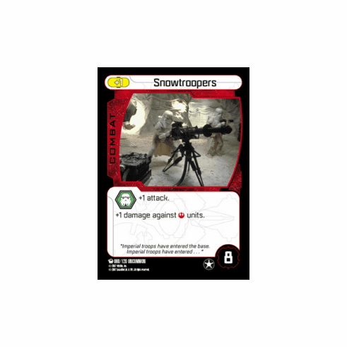 Star Wars Pocketmodel Ground Assault Snowtroopers Card