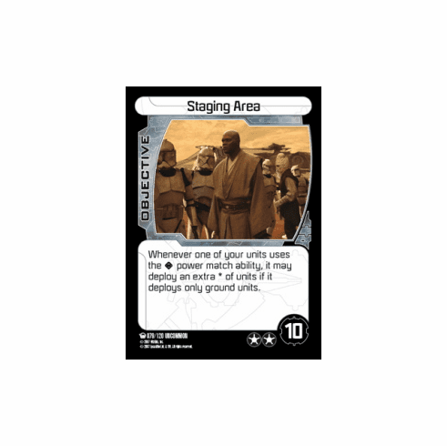 Star Wars Pocketmodel Ground Assault Staging Area Card