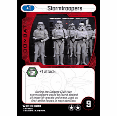 Star Wars Pocketmodel Ground Assault Stormtroopers Card