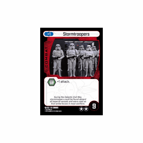 Star Wars Pocketmodel Ground Assault Stormtroopers Card