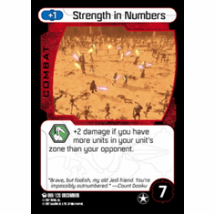 Star Wars Pocketmodel Ground Assault Strength in Numbers Card