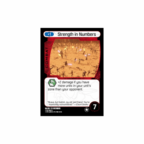 Star Wars Pocketmodel Ground Assault Strength in Numbers Card