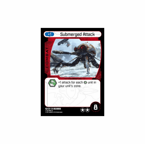 Star Wars Pocketmodel Ground Assault Submerged Attack Card