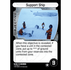 Star Wars Pocketmodel Ground Assault Support Ship Card