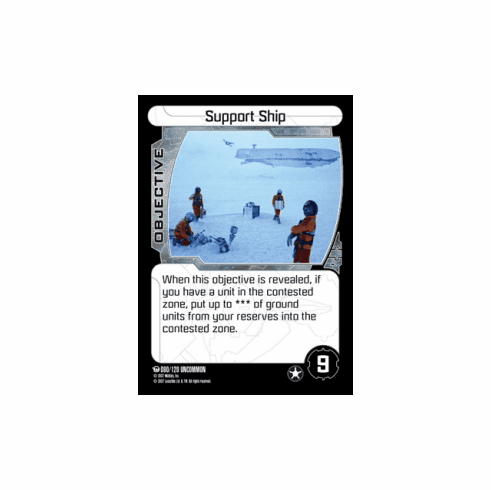 Star Wars Pocketmodel Ground Assault Support Ship Card