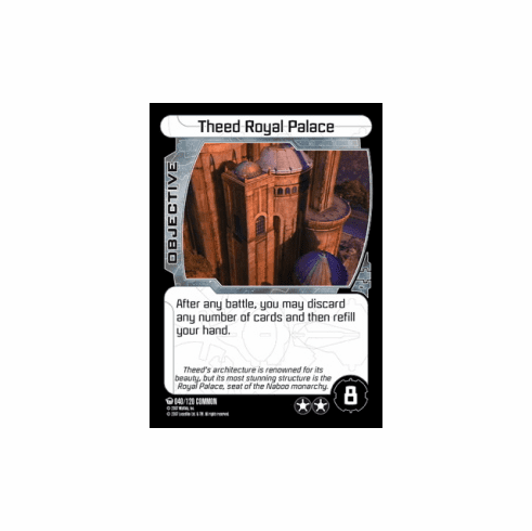Star Wars Pocketmodel Ground Assault Theed Royal Palace Card