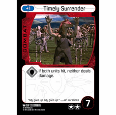 Star Wars Pocketmodel Ground Assault Timely Surrender Card