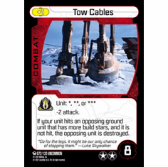 Star Wars Pocketmodel Ground Assault Tow Cables Card
