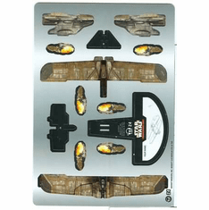 Star Wars Pocketmodel Ground Assault Uncommon Ship Card #24