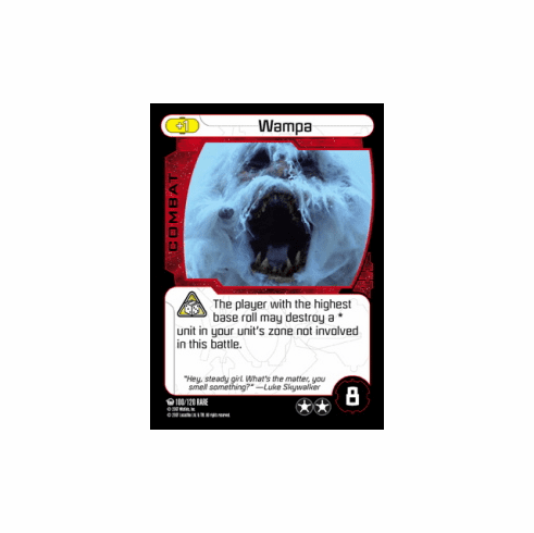Star Wars Pocketmodel Ground Assault Wampa Card