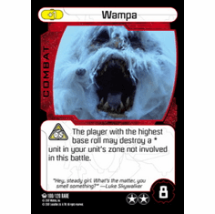 Star Wars Pocketmodel Ground Assault Wampa Card
