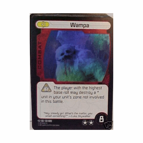 Star Wars Pocketmodel Ground Assault Wampa Promo Foil Card