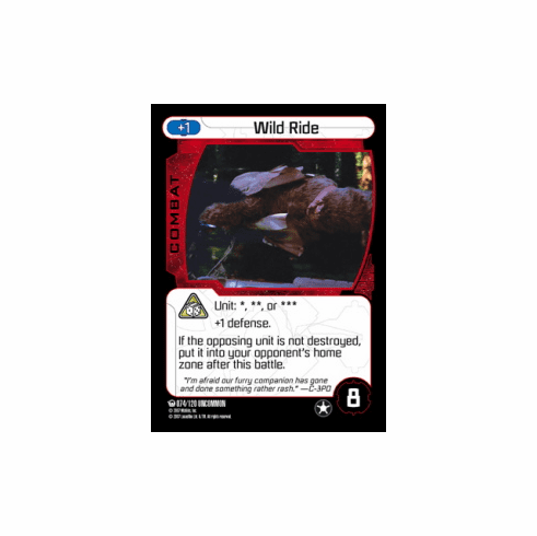 Star Wars Pocketmodel Ground Assault Wild Ride Card
