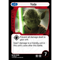 Star Wars Pocketmodel Ground Assault Yoda Card