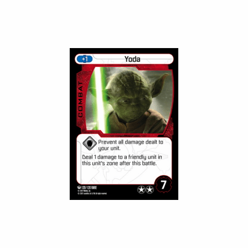Star Wars Pocketmodel Ground Assault Yoda Card