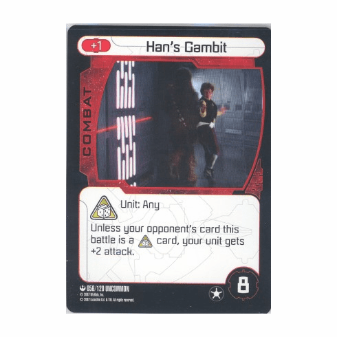 Star Wars Pocketmodel Han's Gambit Card
