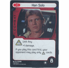 Star Wars Pocketmodel Han Solo Foil Card Card