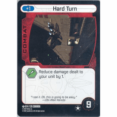 Star Wars Pocketmodel Hard Turn Card