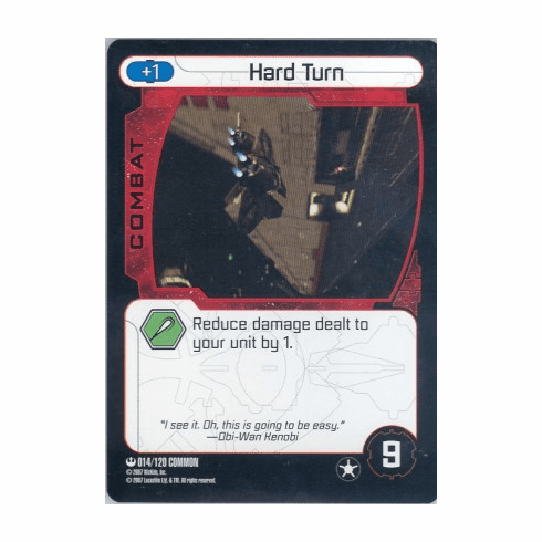 Star Wars Pocketmodel Hard Turn Card