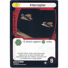 Star Wars Pocketmodel Interceptor Card