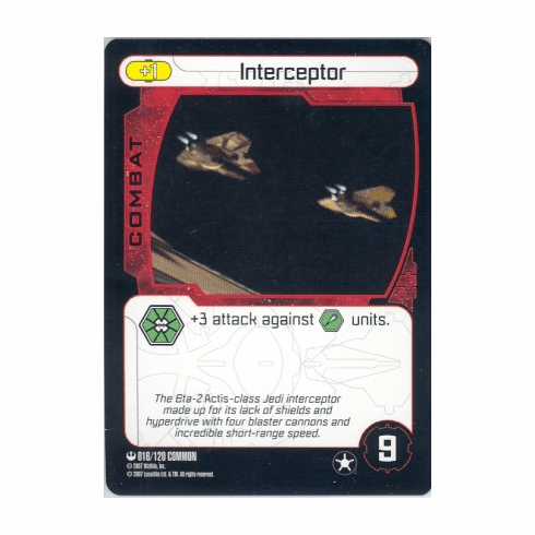 Star Wars Pocketmodel Interceptor Card