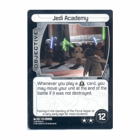 Star Wars Pocketmodel Jedi Academy Card