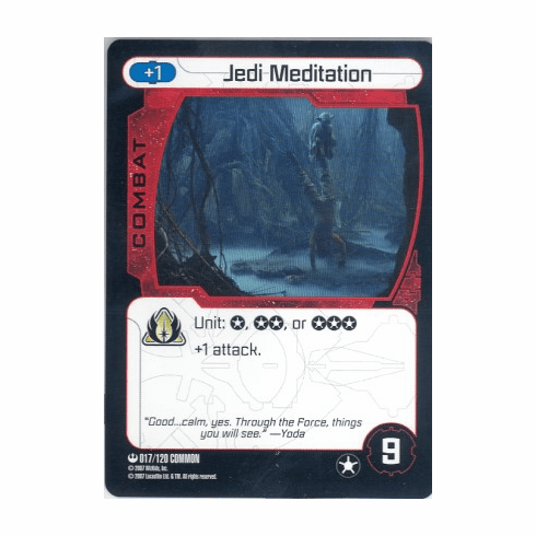Star Wars Pocketmodel Jedi Meditation Card