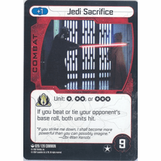 Star Wars Pocketmodel Jedi Sacrifice Card
