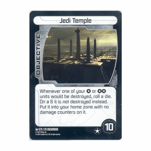 Star Wars Pocketmodel Jedi Temple Card