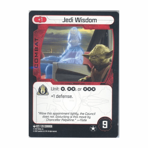 Star Wars Pocketmodel Jedi Wisdom Card